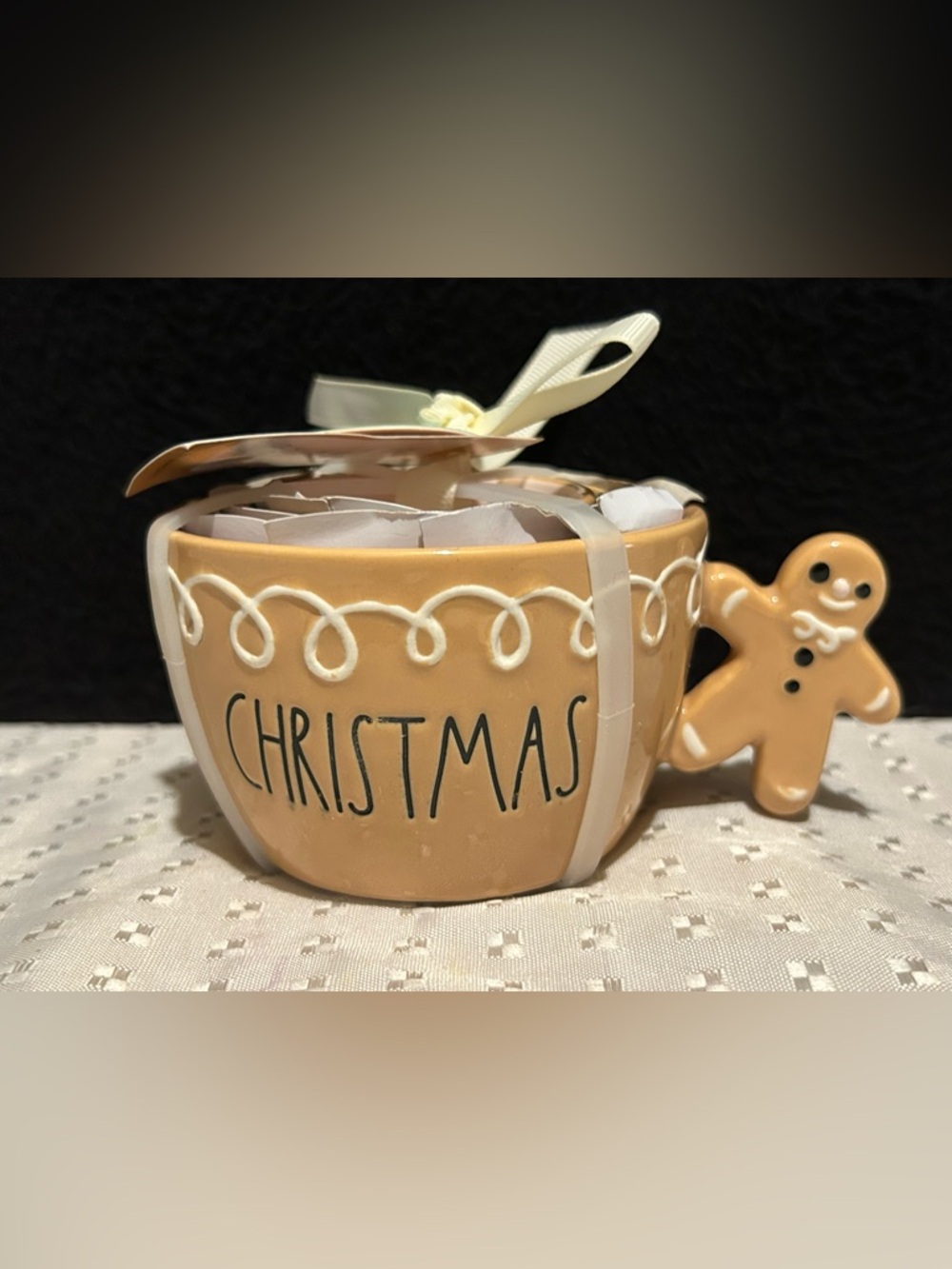 RAE DUNN Have A Merry Christmas Gingerbread Measuring Cups NWT